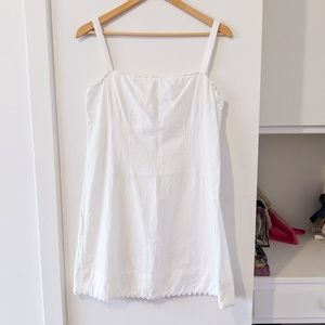 Dosa Cotton Mini Dress in White